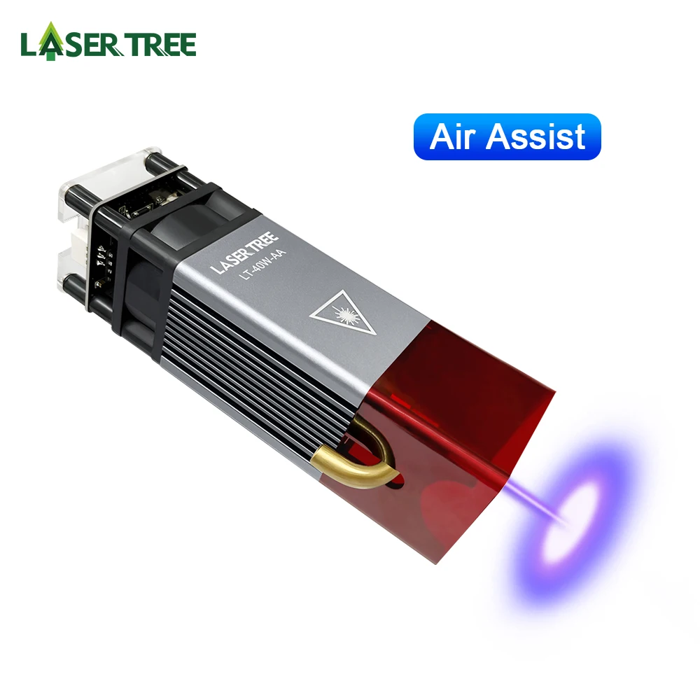 LASER TREE 10W 5W 4W Laser Module, 450nm TTL Blue Light Laser Head for Laser Engraving Wood DIY Creation Tool — view 4