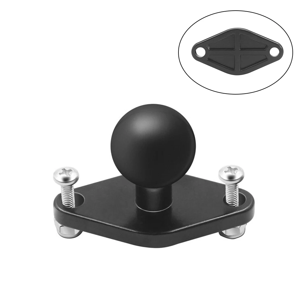 

25mm Rubber Ball Head Mount Motorcycle Handlebar Clamp Base for Motorbike Mounts Microphone Cell Phone Bracket Backup Stand