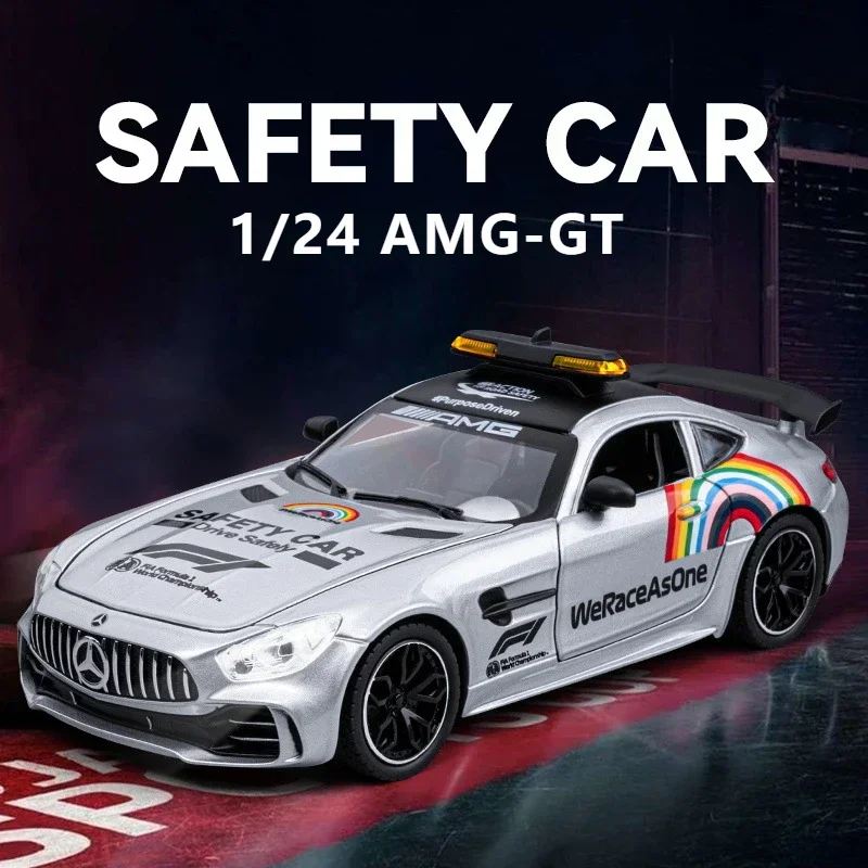 1:24 Mercedes-Benz AMG GT F1 Safety Car Alloy Car Model Sound And