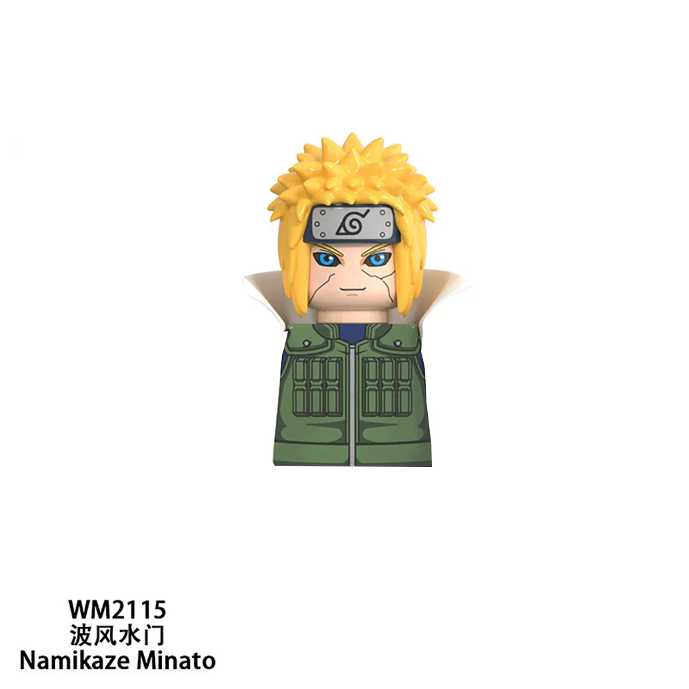 Anime Naruto Series Building Blocks Doll Namikaze Minato Uchiha Sasuke Mini Action Figure Doll Home Decorations Holiday Gifts