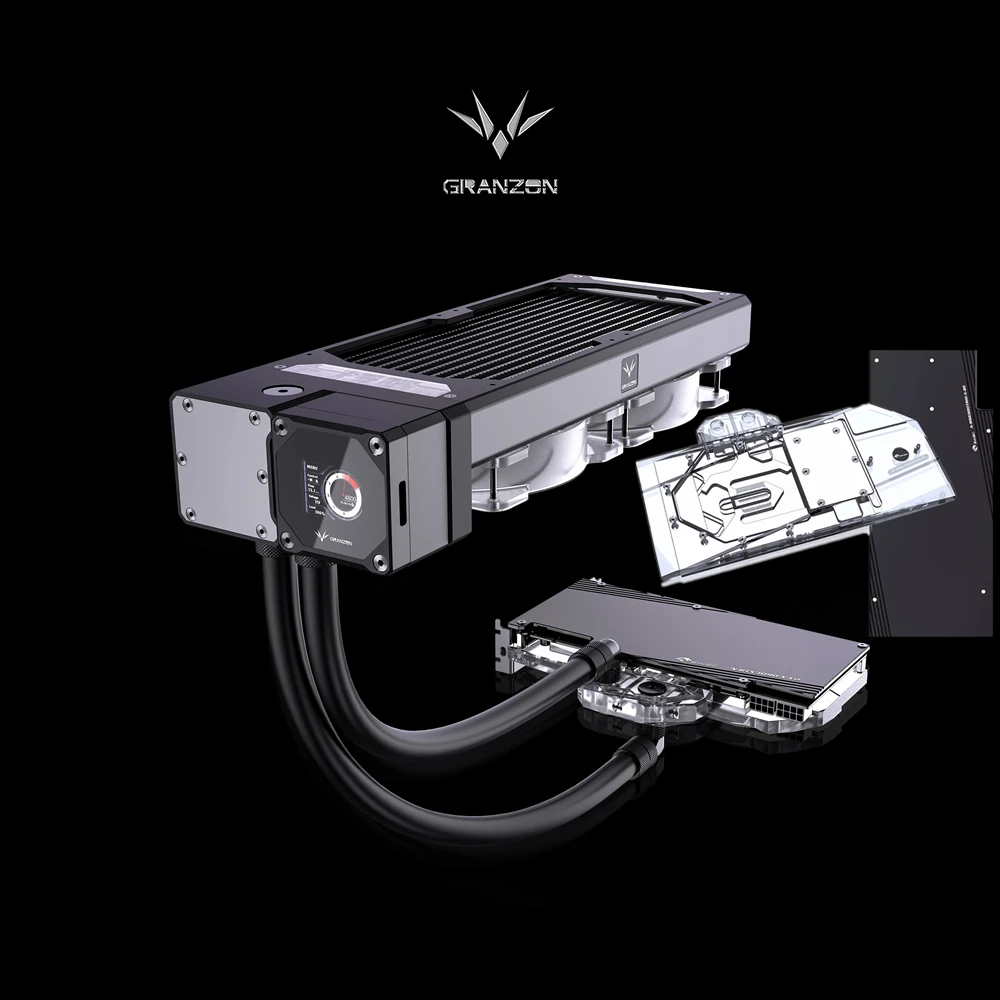 Granzon Gpu Aio Cooler Kit For Rtx 3070/ 3080/ 3090/rx6800/6900 Gpu Core + Mos + Vram All In One