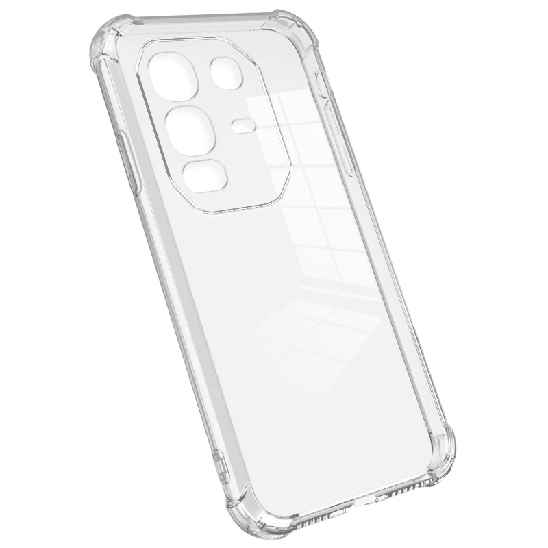 Enhanced Transparent Shockproof Silicone Phone Case - Durable Protective Back Cover