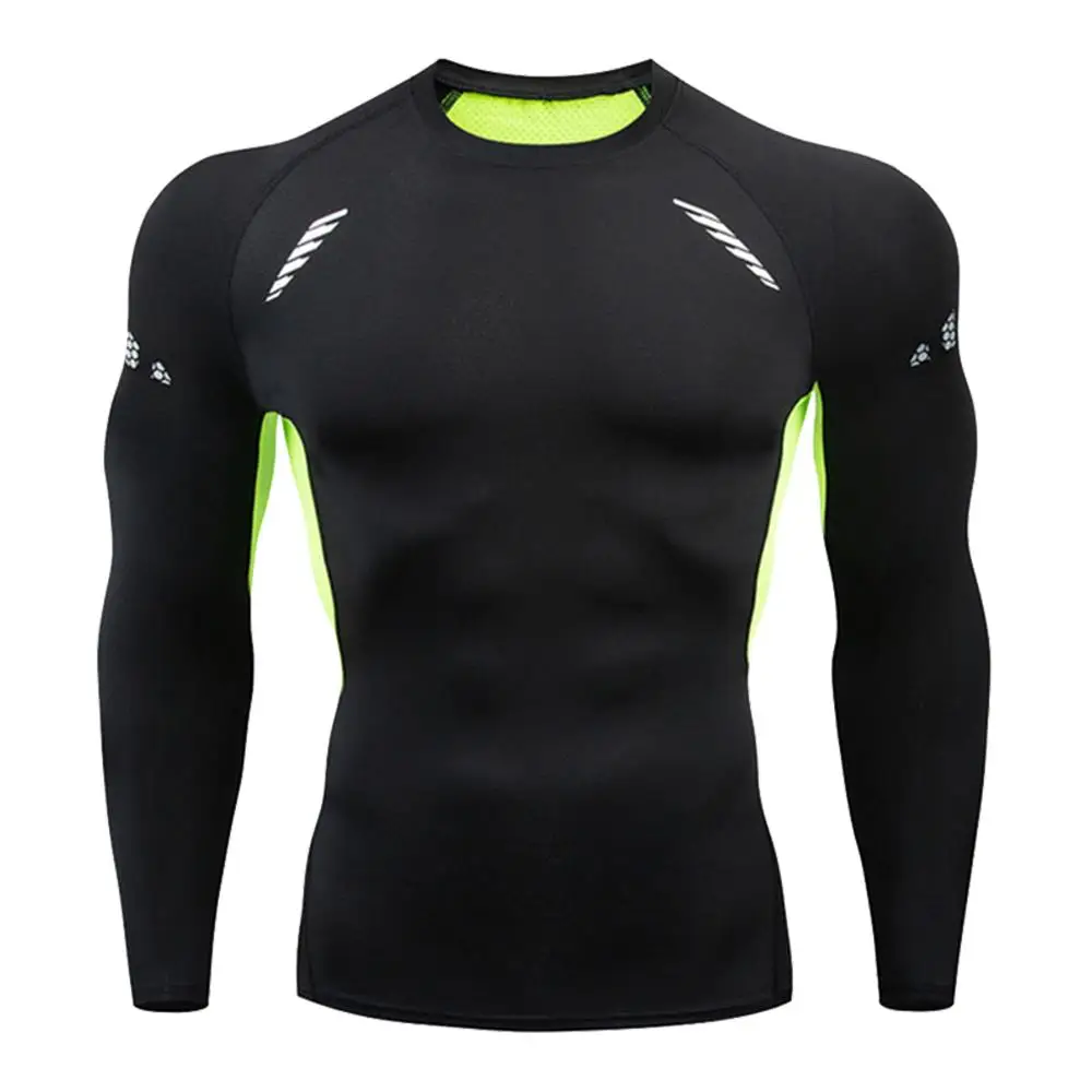Compression Shirt Quick Dry Motorcycle Tight T-Shirt Men Gym Fitness T Mens Long Sleeve Summer Boxing Jersey Rashguard