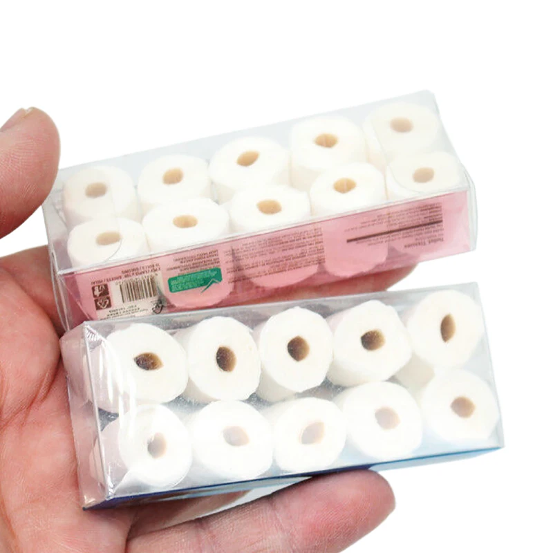 1/12 Dollhouse Mini Paper Towel Roll Model Toilet Tissue Accessories For Dolls House Bathroom Decor Pretend Play Toys Gift 2