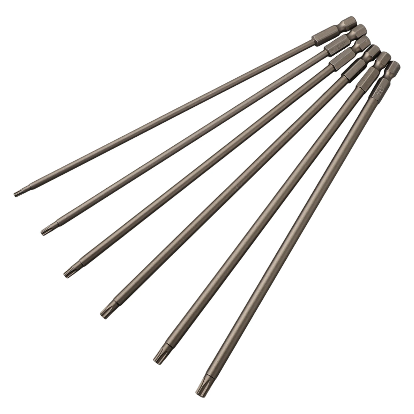

6PCS 1/4in Shank 150mm Long Steel Magnetic Hex Cross Head Screwdriver Bits 3/4/4.5/4.5/5/6.0mm Cross Screwdriver Bits Tool