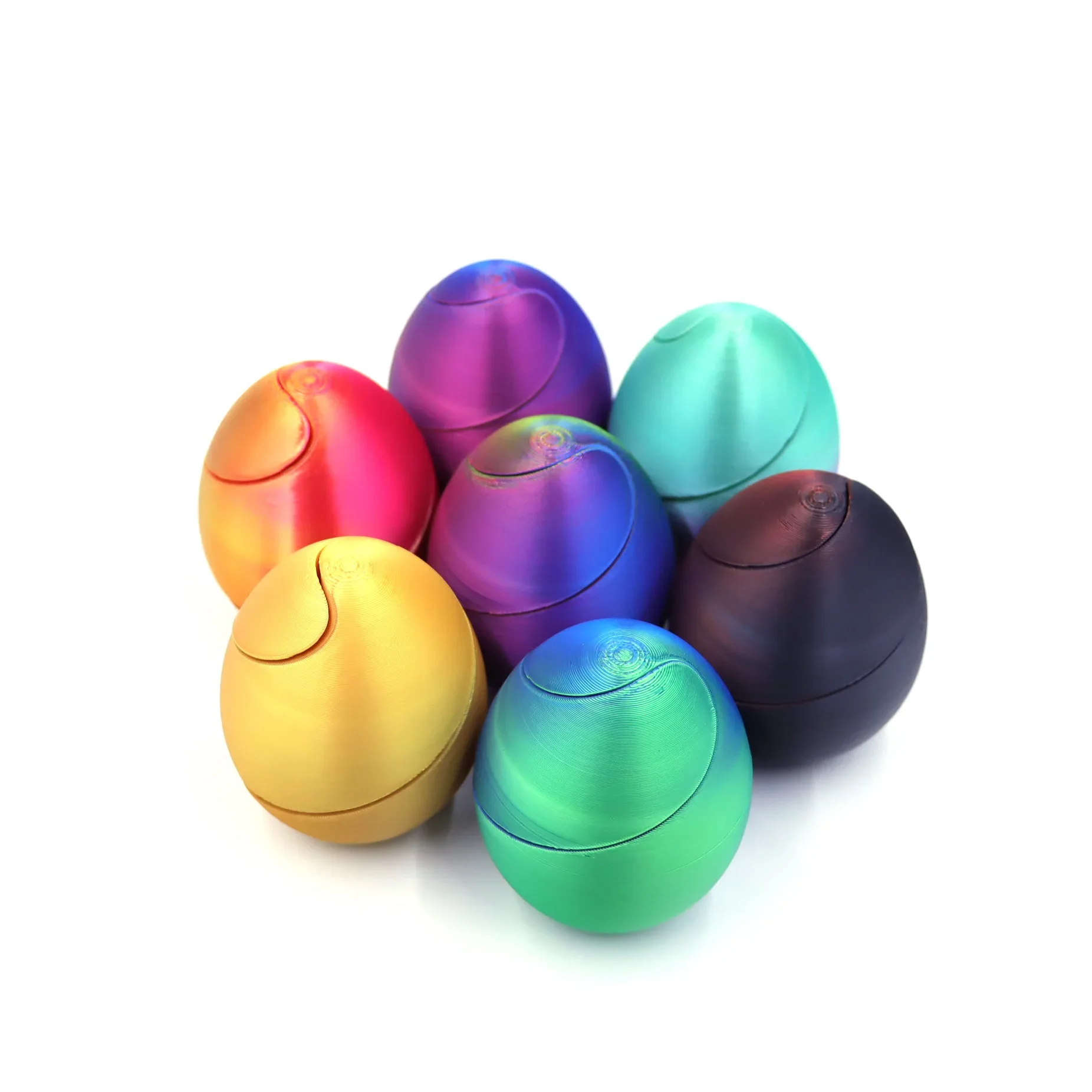 Fidget Toy 3D Print Spiral Eggs Impossible Shuttle Toys Passthrough Sculpture Mini Vortex Thread Illusion Home Desktop Decor