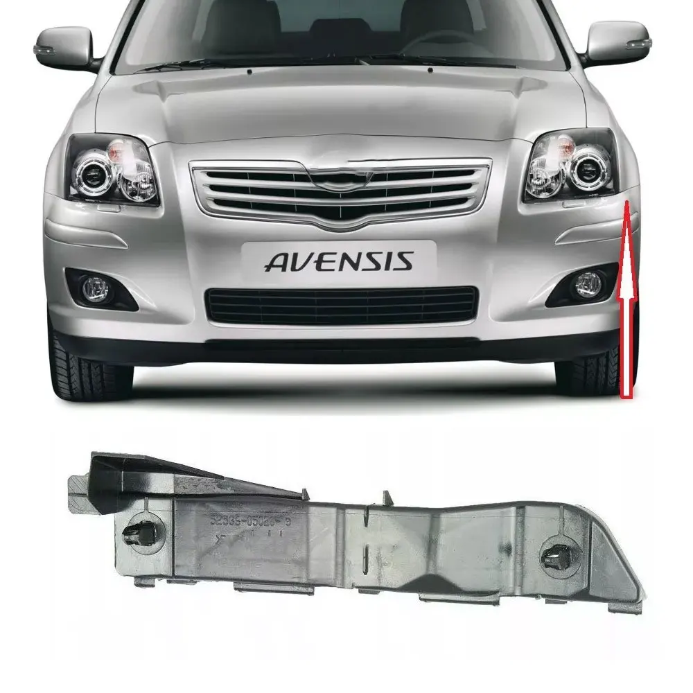 1Pair Left/Right Front Bumper Bracket Beam Mount Support For Toyota Avensis II T25 2003 2004 2005 2006 2007 2008 52535-05020
