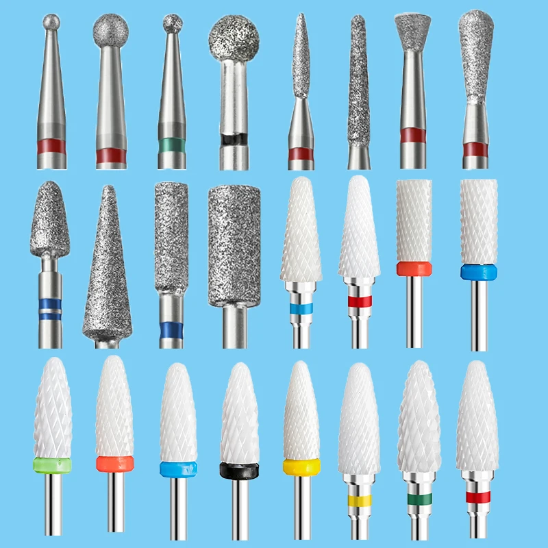 Nail Sanding Cap Nail Drill Bits Cuticle Drill Bit Removal Tip Ceramic Bit Bits Electric File