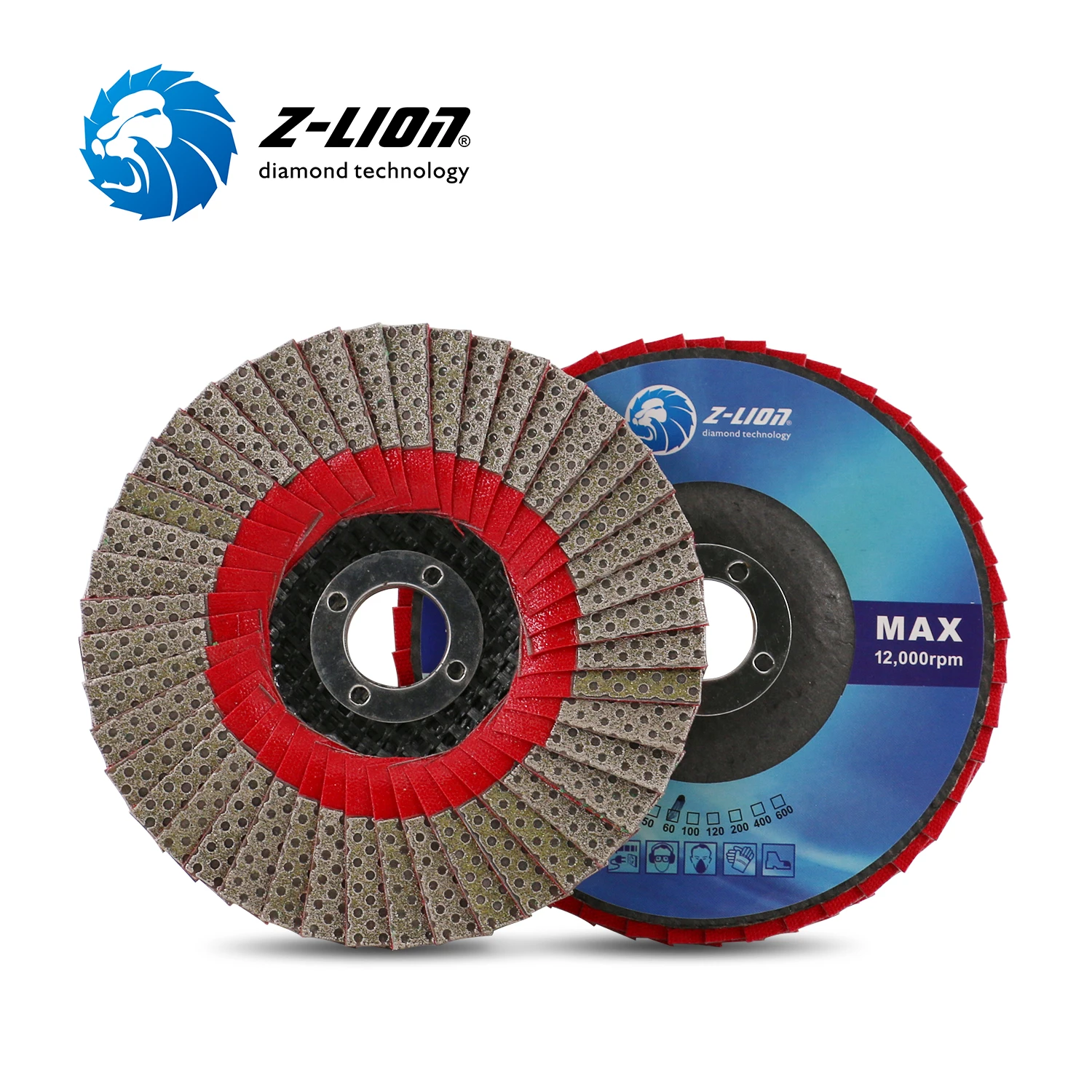 Z-LION 4 Inch 100mm Diamond Grinding Wheel Disc Diamond Coated Flat Wheel Disc Glass Stone Grinding Cutting bowl Shape