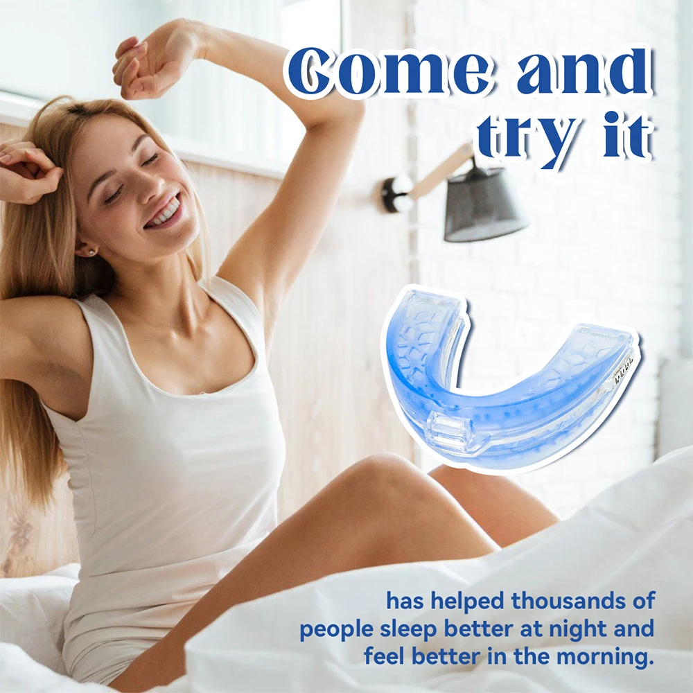 Anti Snoring Tooth Brace Adjustable Anti Snoring Mouth Guard Easy Breathe Improve Sleeping Aid Apnea Mouthpiece To Stop Snoring 5