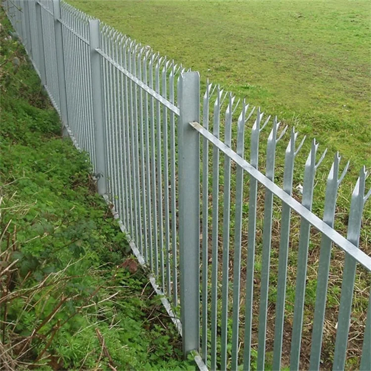 easily assembled w style galvanized steel palisade fencing price 2