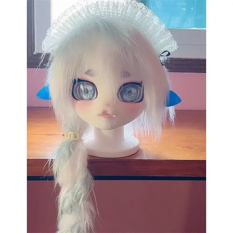 Premade Fursuits Head Cat Maid Braided Kigurumi Furry Full Head Mask Lolita Cosplay Costumes Animal Furries Partial Fursuit