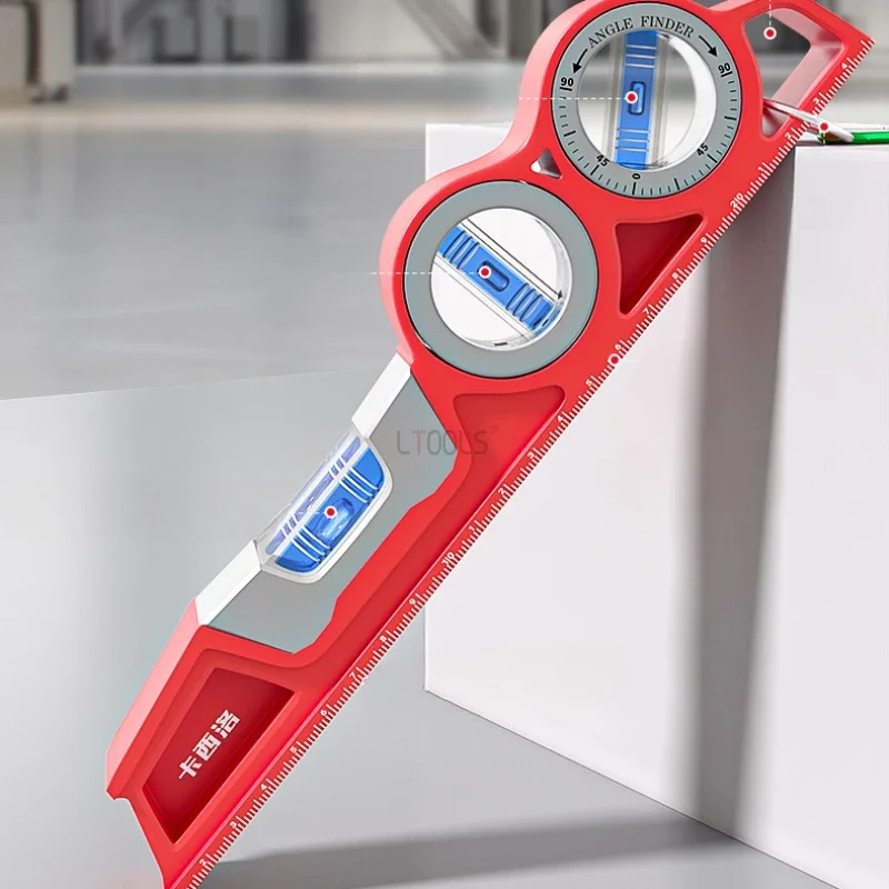 Torpedo Type Strong Magnetic Horizontal Ruler High Precision Solid Cast Aluminum Balance Ruler 3 in 1High-precision Level Bubble 2