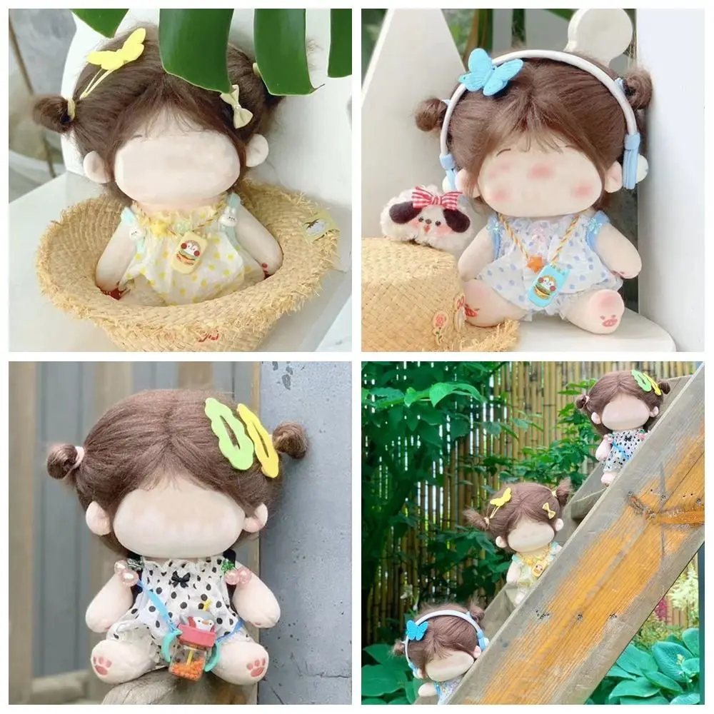 

Multicolor Doll Overalls Trousers 10cm/20cm Suspender Flower Bud Pants Gift Miniature Clothes for Cotton Stuffed Doll