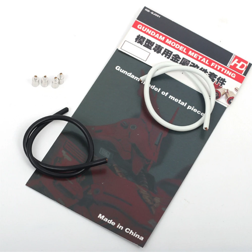 For Gundam MG 1/100 HG RG 1/144 Model Modification Parts Model Metal Detail Energy Cable Tube Pipe Wire White/Black