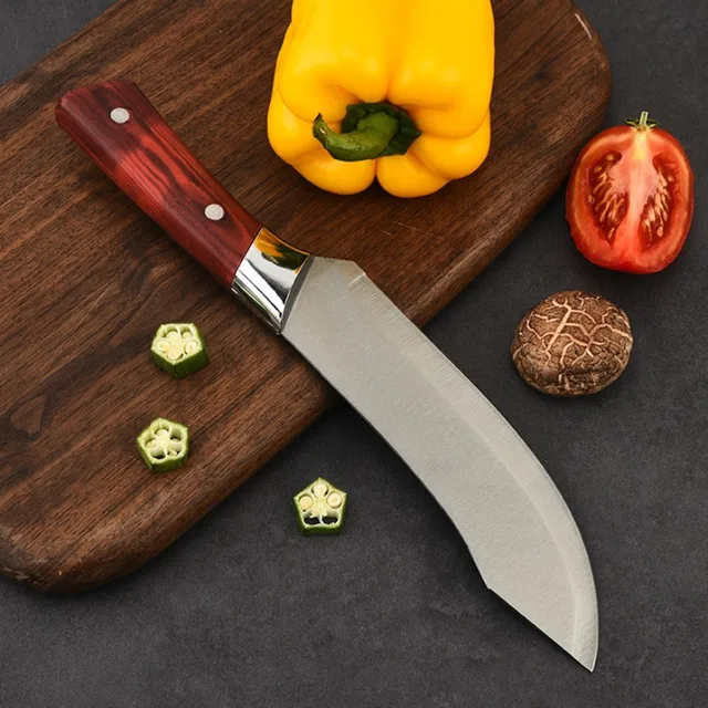 Couteau à désosser en acier inoxydable, couteau de boucher, couteau de chef, cuisine professionnelle opaque, convient pour le porc, le bétail, la viande de mouton 3