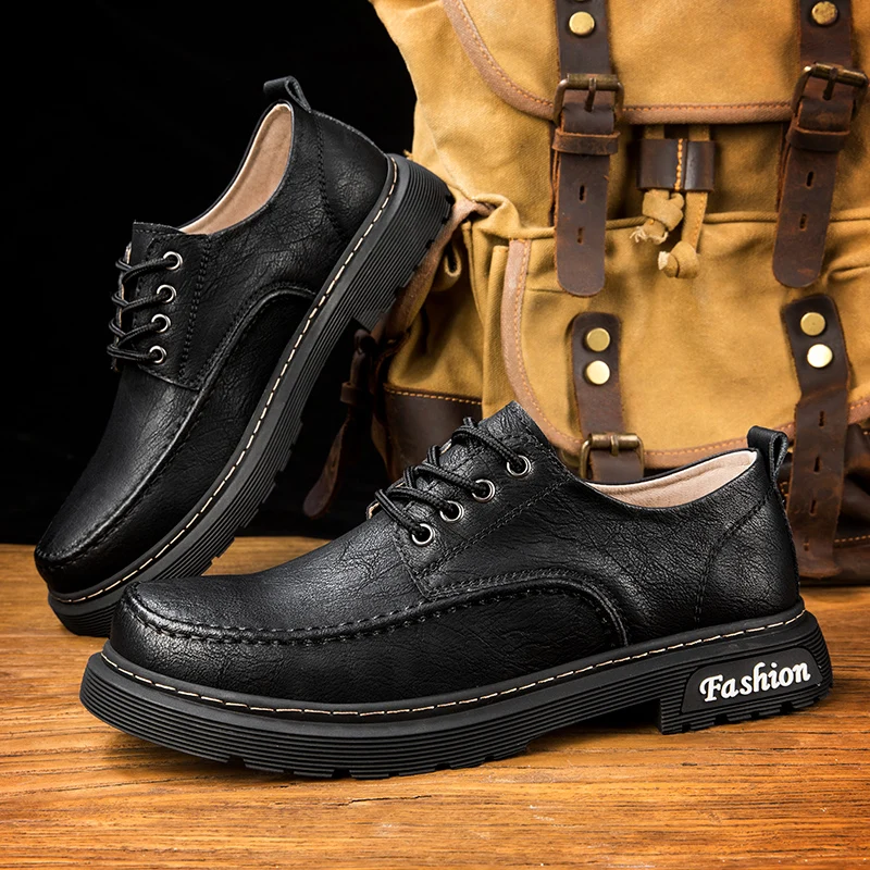 

Vintage Men's Genuine Leather Shoes Classic Men's Business Shoes Fashion Men's Workwear Casual Shoes Brand Men's Oxford Shoe