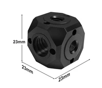 Universal Tripod Screw Hole Adapter Magic Cubic Mount for Magic Arm Flash Vlog Video Fill Light Microphone Extension Mount Head - Image 4
