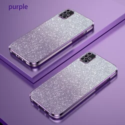 Shiny Glitter Plating Silicone Soft Back Phone Case - Galaxy A70 A70S (Galaxy)