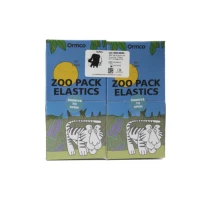 1 boîte Ormco Zoo pack élastiques dentaires orthodontiques Zoo Pack élastiques bandes de caoutchouc haute qualité Latex bretelles Force 6
