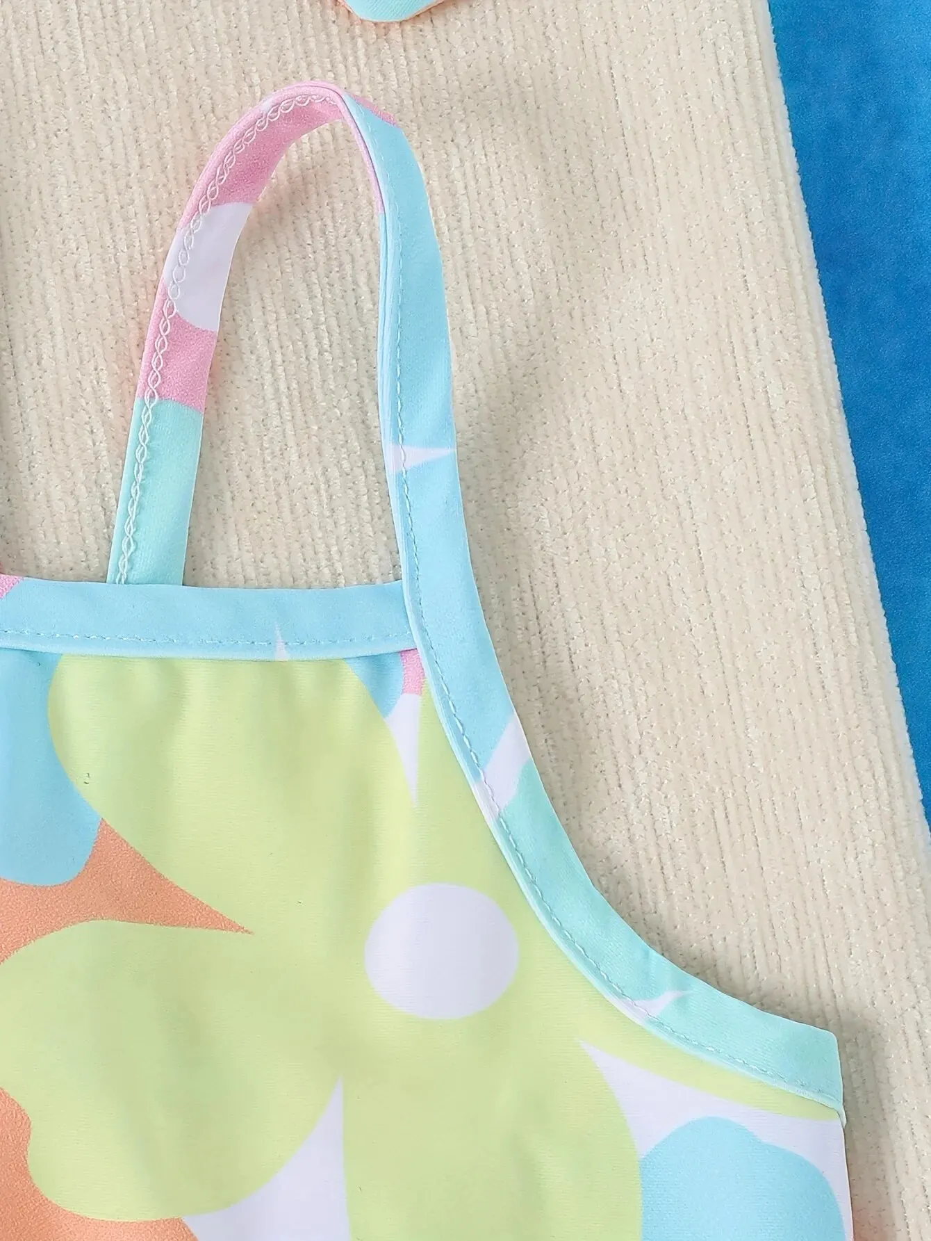Baby Girls One-Piece Swimsuit 2-piece Comfortable Breathable Children Swimwear