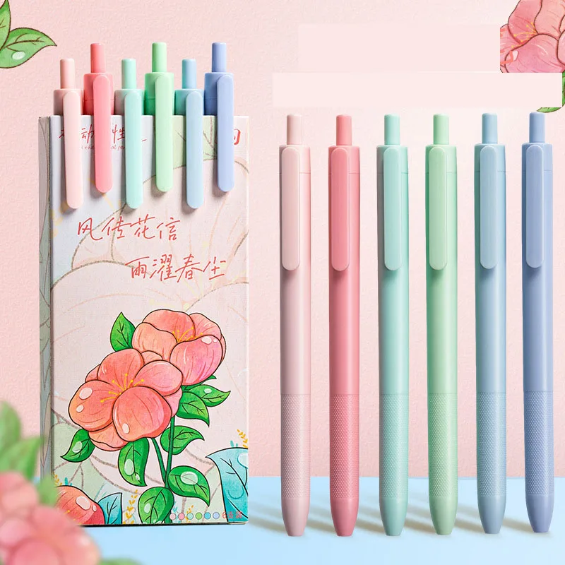 

30 pcs/lot Fashion Solid Color Gel Pen Set Cute 0.5mm Black Ink Signature Pens Stationery Gift Office School Writing Supplies