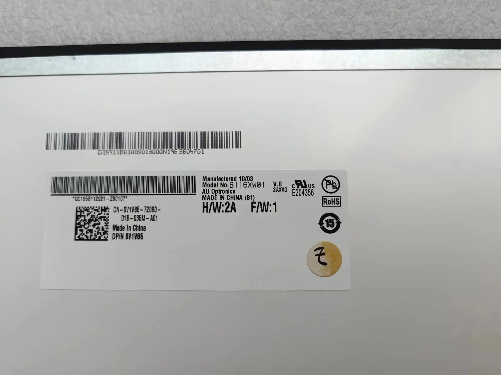 Polegadas Laptop Display para hp Stream 11-d010nr Tela Lcd Painel B116xw03 V.1 hd Testado 11.6 - Imagem 3