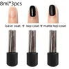 4 Types Of Functional Gel To Choose From Base Coat No Wipe Top Coat Matte Top Coat Velvet Top Coat UV Soak Off Nail Gel Polish 6