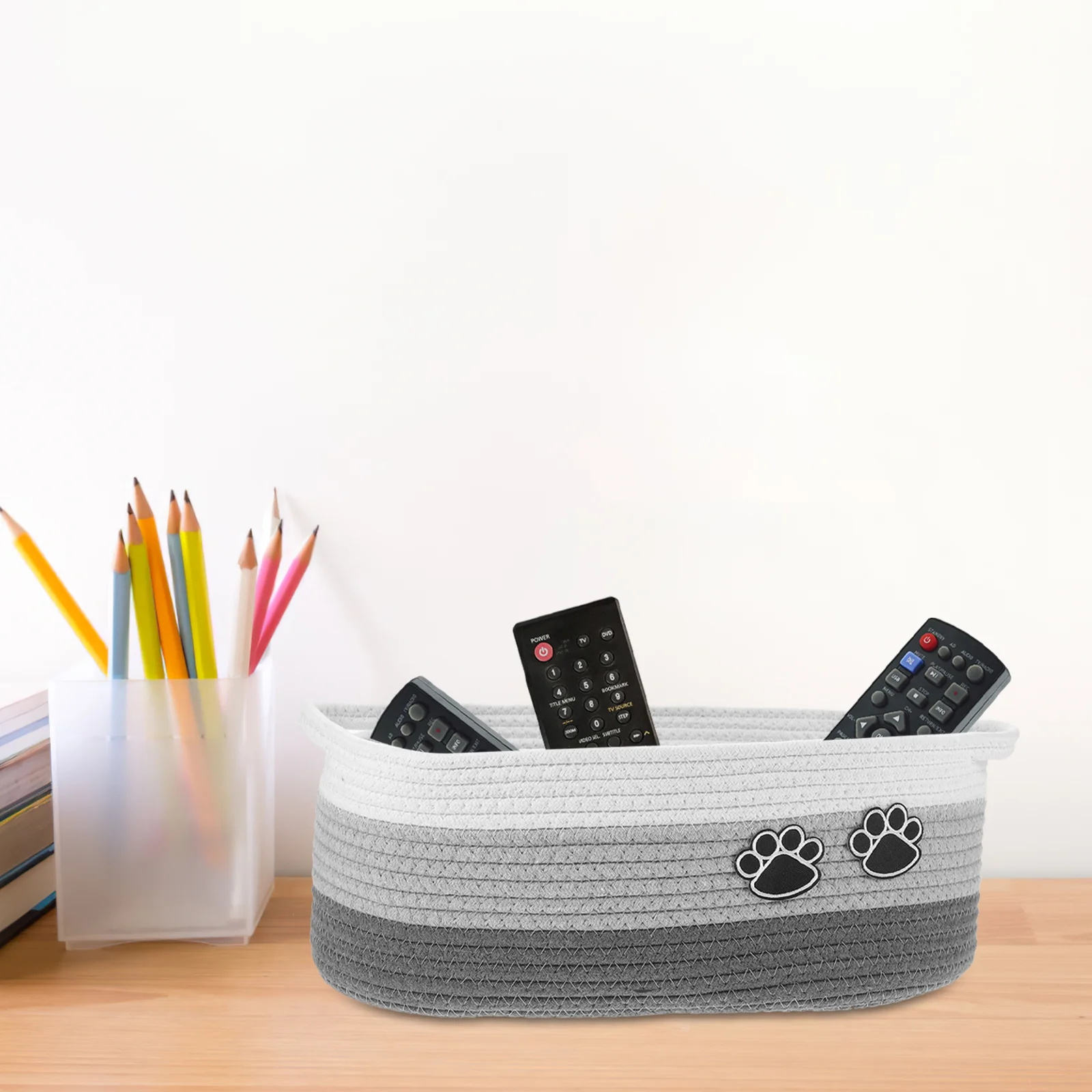 

Storage Basket Cotton Woven Baskets Home Decor Rope Snack Makeup