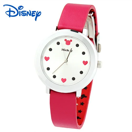 Disney Mickey Mouse Women Quartz Wristwatch Genuine Watch for Women Luxury Girls Birthday Gifts Simple Fashion Women Watches