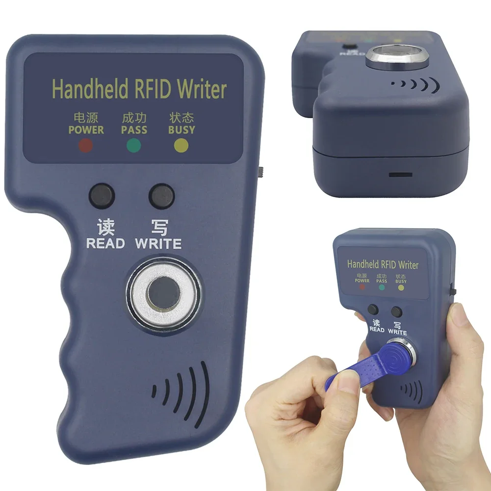 RW1990 125kHz TM Copier Handheld RFID Duplicator Reader for T5577 EM4305 CET5200 TM Chip Cards Handheld Keys Tag Card Copier