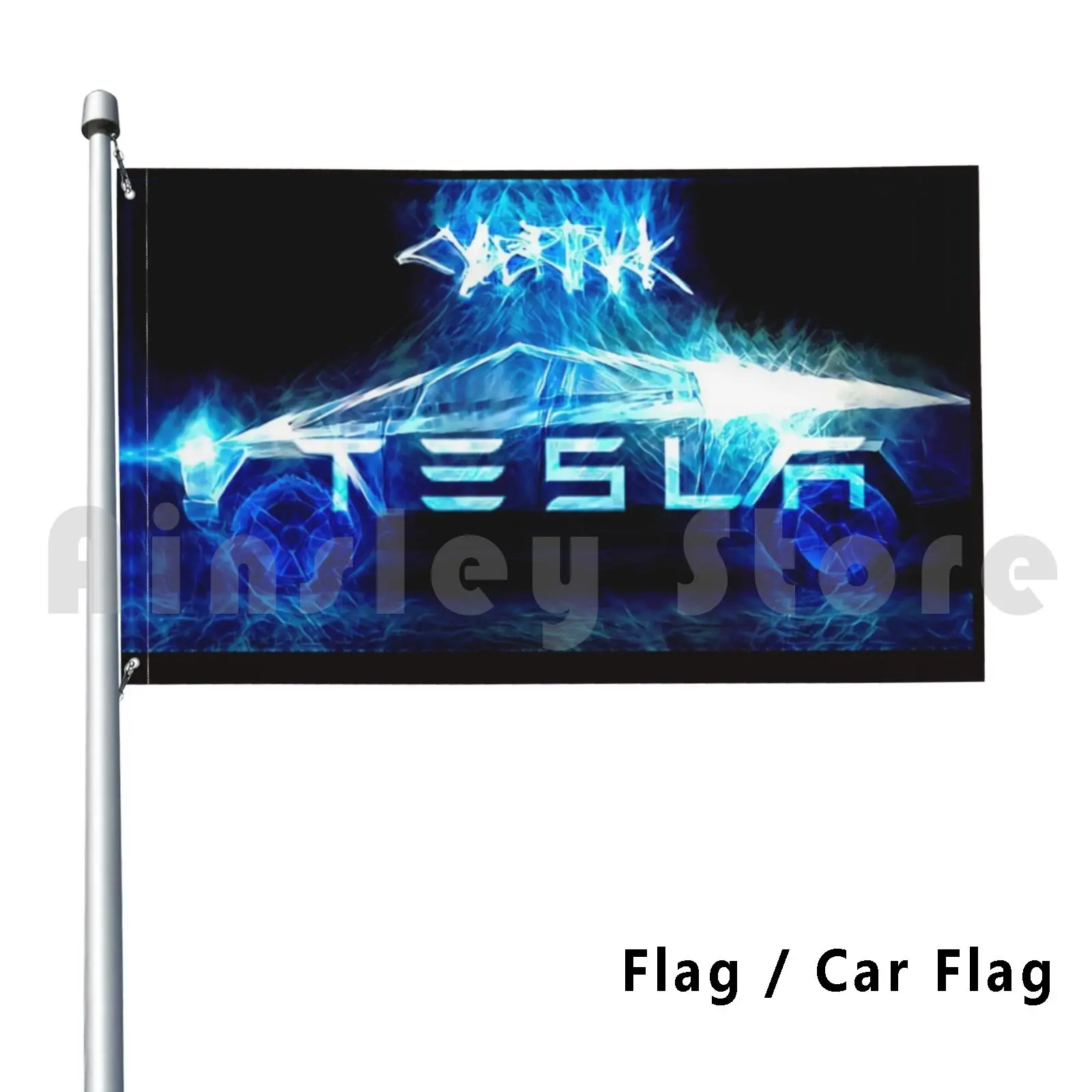 Tesla Cybertruck Outdoor Decor Flag Car Flag 2544 Tesla Cybertruck Elon Musk Motors