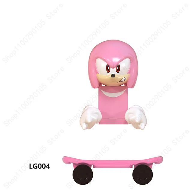 Mini Action Figure Building Block Sonic Teirusu Silver Nakkurusu Shadow Eggman Blaze Storm Knuckles KF6123 LG1001 WM6086 Bricks 004