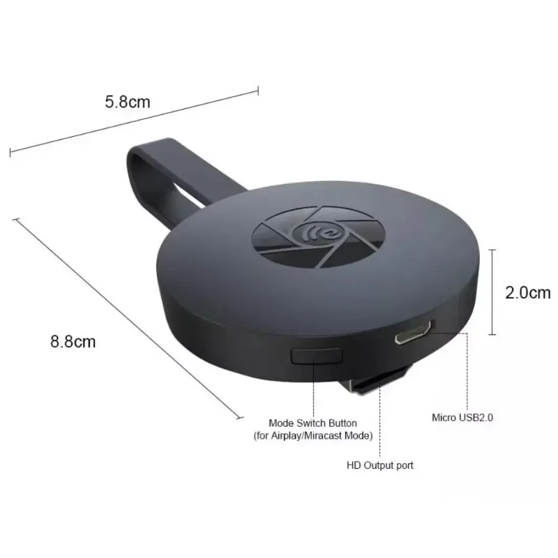 VIKEFON 1080P G2 For MiraScreen Display Anycast Wifi HDMI Portable Miracast Dongle Compatible For TV Android Ios Mirror Screen miracast dongle