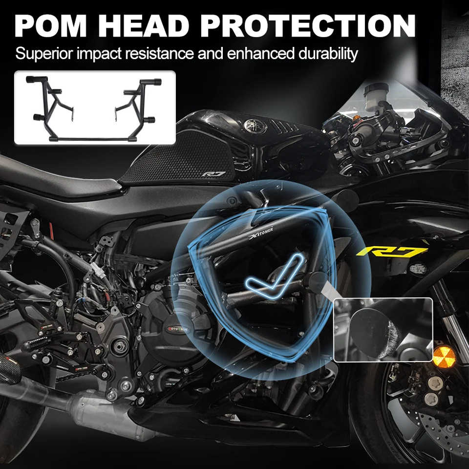 Voor Yamaha YZF-R7 Yzf R7 2021 Motorfiets Voor Achteras Vork Crash Sliders Wiel Protector(Red