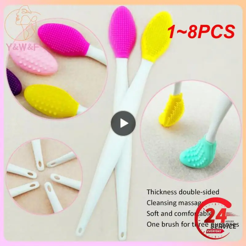 

1~8PCS Durable Cleansing Safety Multipurpose Portable Silica Gel Nose Brush Health & Beauty Comfortable Makeup Tools Simple