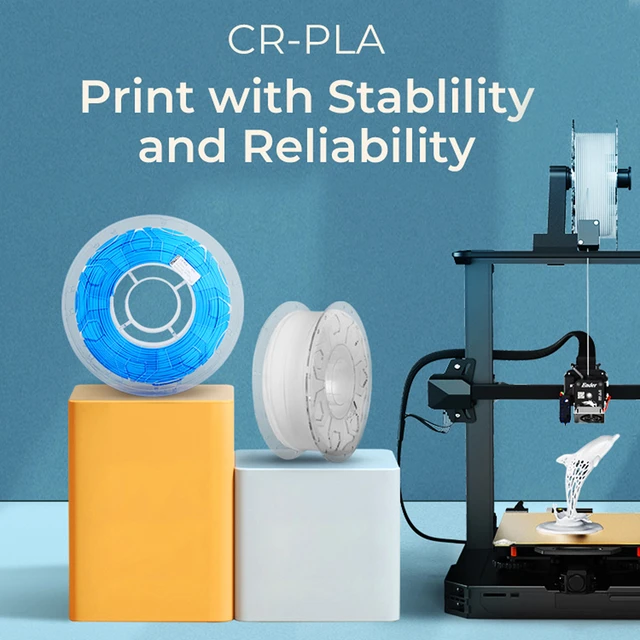 1Kg Creality Official Ender 3D Printer Filament 1.75mm PLA Filament for All  FDM printers For Ender 3 Pro Ender 5 Plus , Grey 