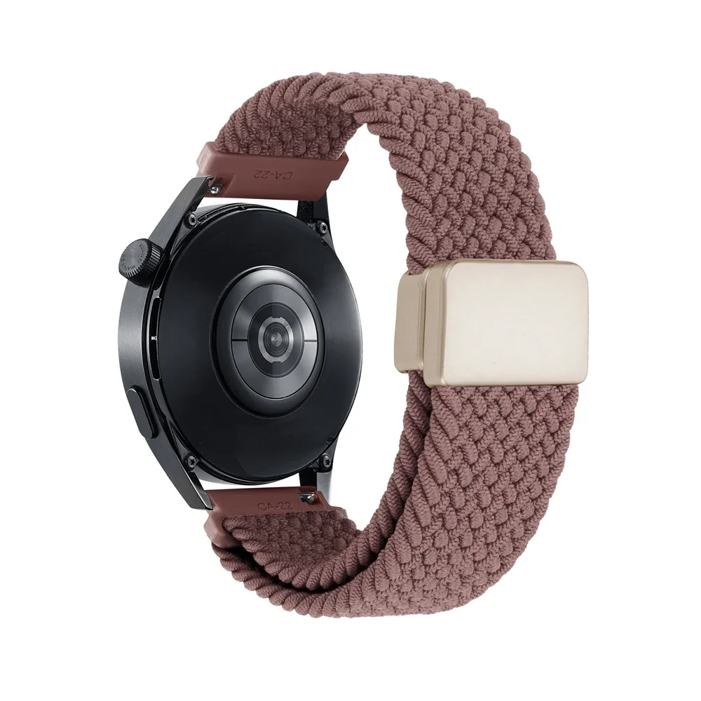 Nylon Magnetic Buckle Strap with Braided Design, 20mm/22mm