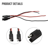 2Pcs SAE Single-ended Cable Power Extension Connector Plug Cable Solar Panel Battery Adapter Quick Connect - Image 2
