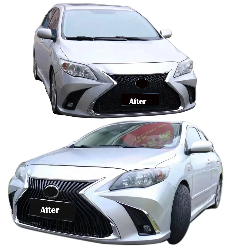 CarBodykit For 2010-2013 Corolla To ES Front Bumper Car Bumper For Corolla PP Plastic Material custom