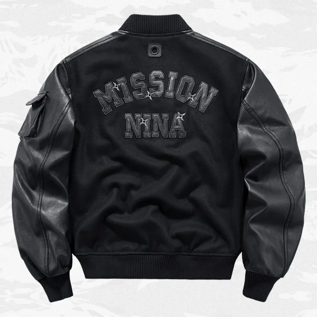 Patchwork Design Bomber Jackets 2