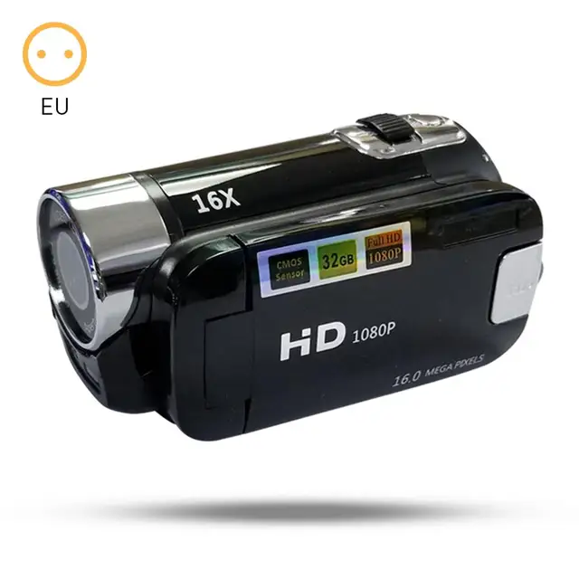 1080P Digital Camera Video Recorder Camera with LCD Screen Built In Microphone DV Camcorder with 16X Zoom Function