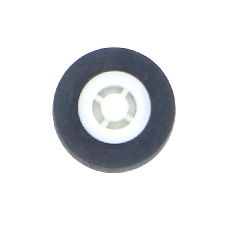 5x 검정색 고무 베어링 롤러 가이드 풀리 휠 핀치 롤러 13x6x2mm