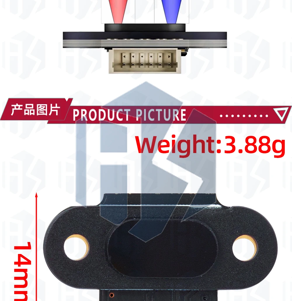 1 ~ 5PCS Range Sensor Modul 10-180Cm Abstand Sensor TOF10120 Abstand Sensor Uart I2C Ausgang 3-5V Rs232 Schnittstelle für Arduino – Detail 18