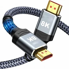  HDMI-compatible 2.1 Cable Ultra High-speed 8K/60Hz 4K/120Hz for Xiaomi Mi Box PS5 HDMI-compatible Splitter Cable Dolby Vision 