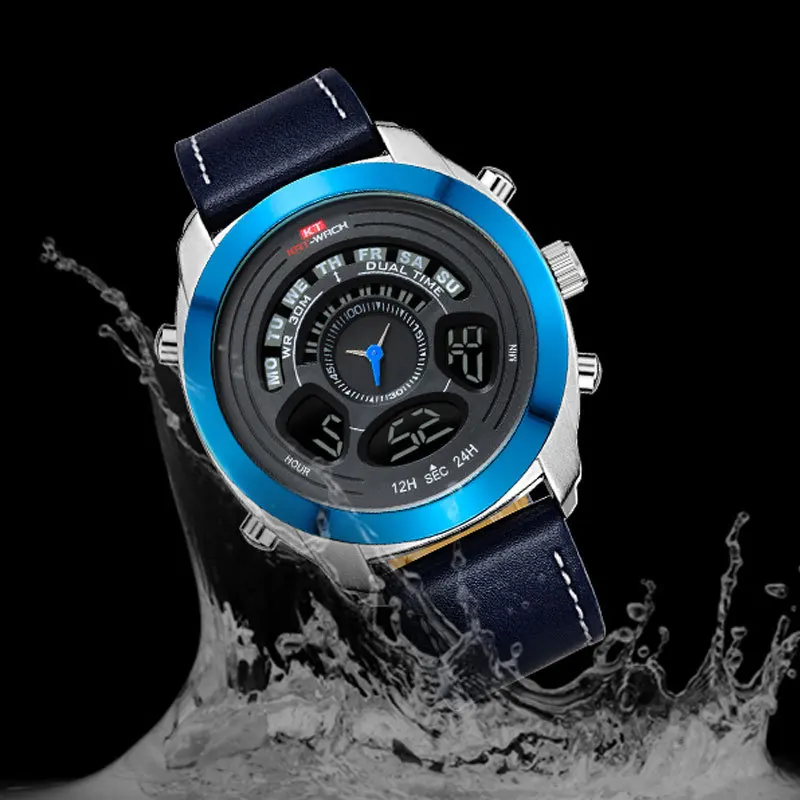 KAT-WACH Top Brand Luxury Watches For Men Waterproof Wristwatch LED Quartz Clock Sport Watches Relogios Masculino Watch Man