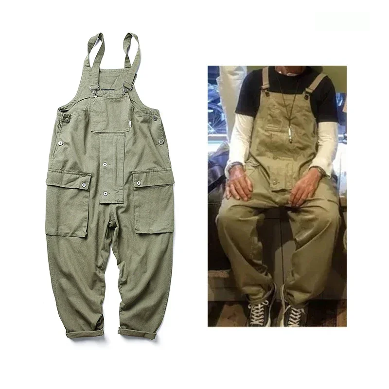 Salopette safari multi-poches pour pêche aventure - Combinaison cargo streetwear pêche sportive