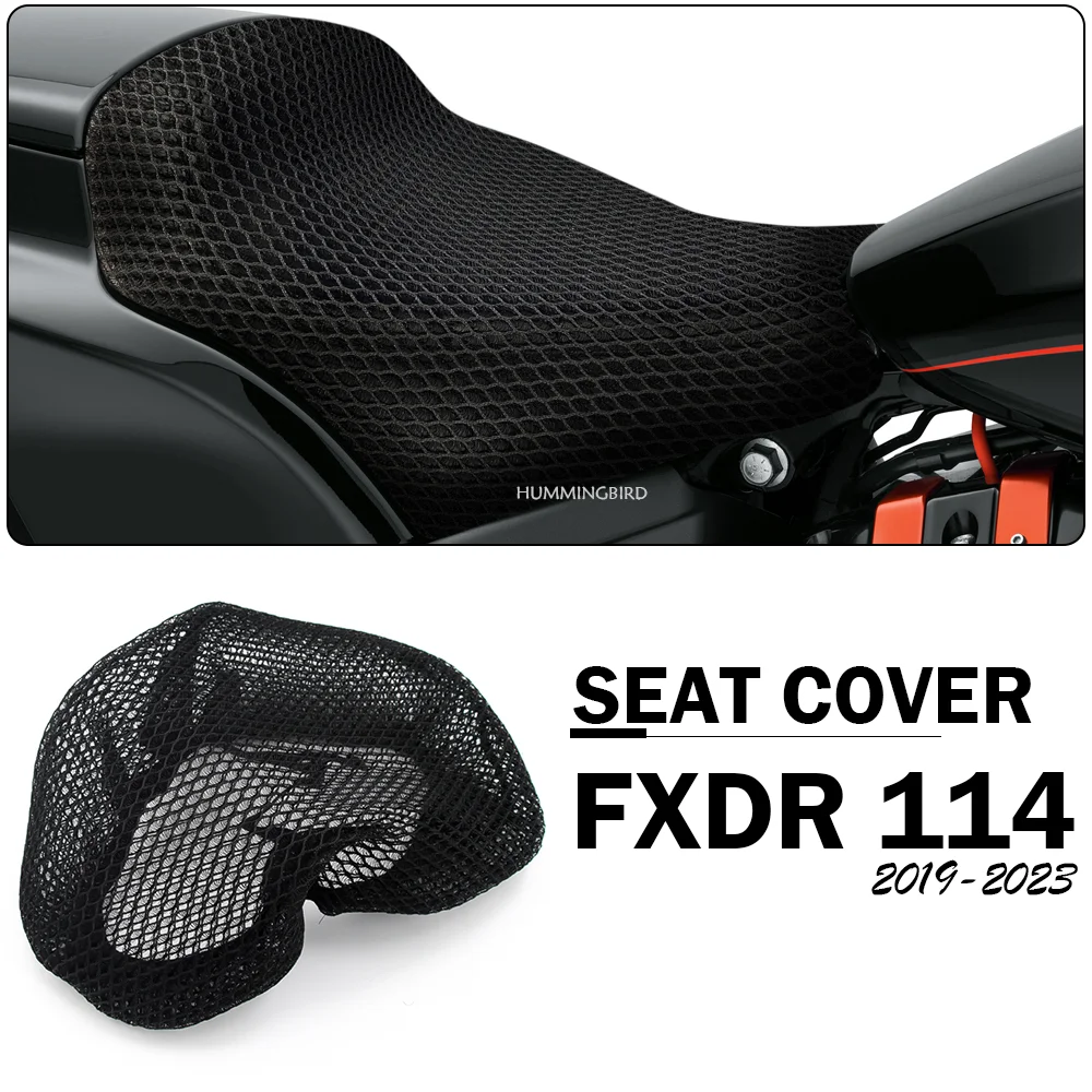 

2019 - 2023 FXDR 114 Accessories For Harley FXDR114 New Seat Cover Motorcycle 3D Honeycomb Breathable Seat Cushion Nylon