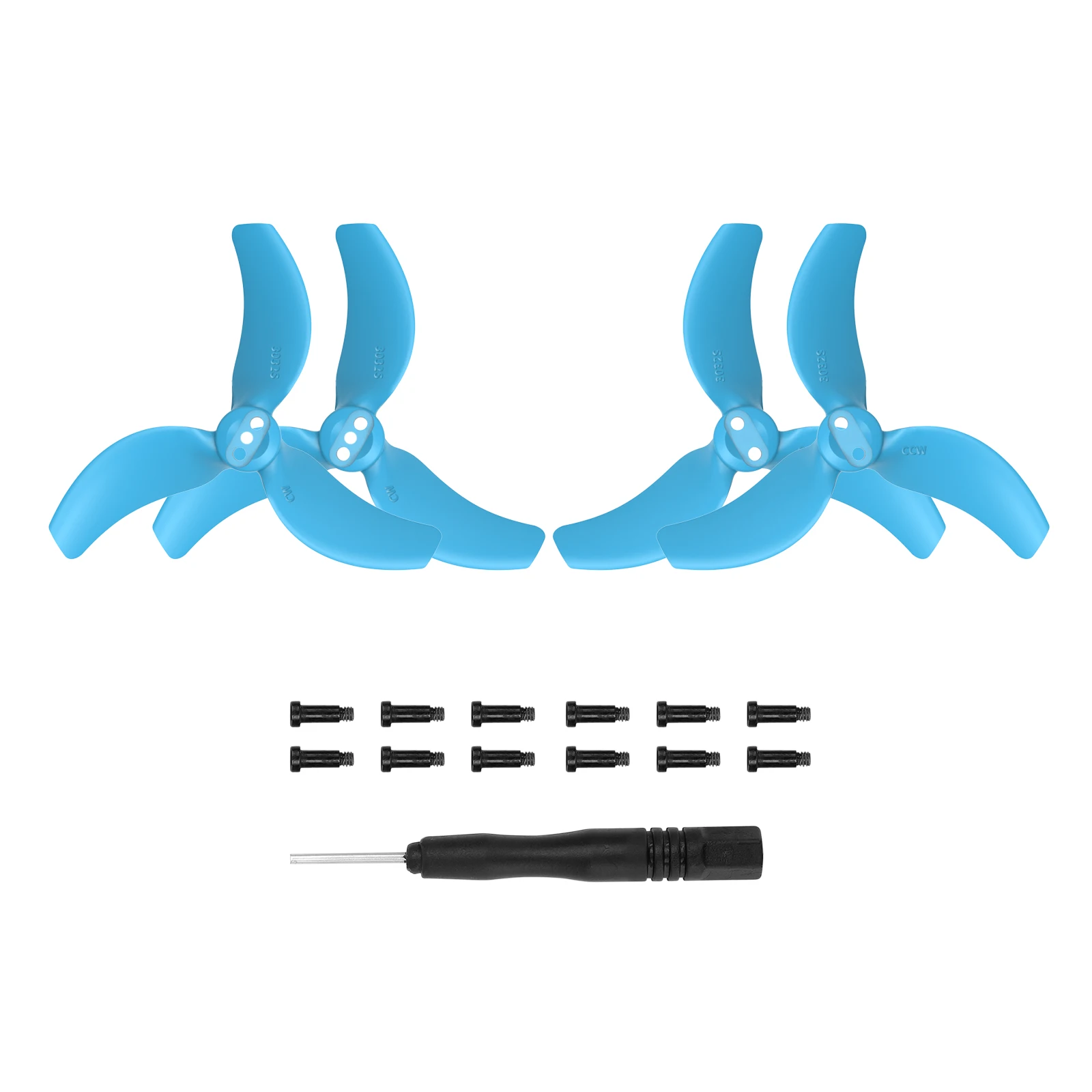 Hélices 3032S pour DJI Avata 2 - 4 pièces (2 paires) - Orange, Rouge, Noir, Bleu