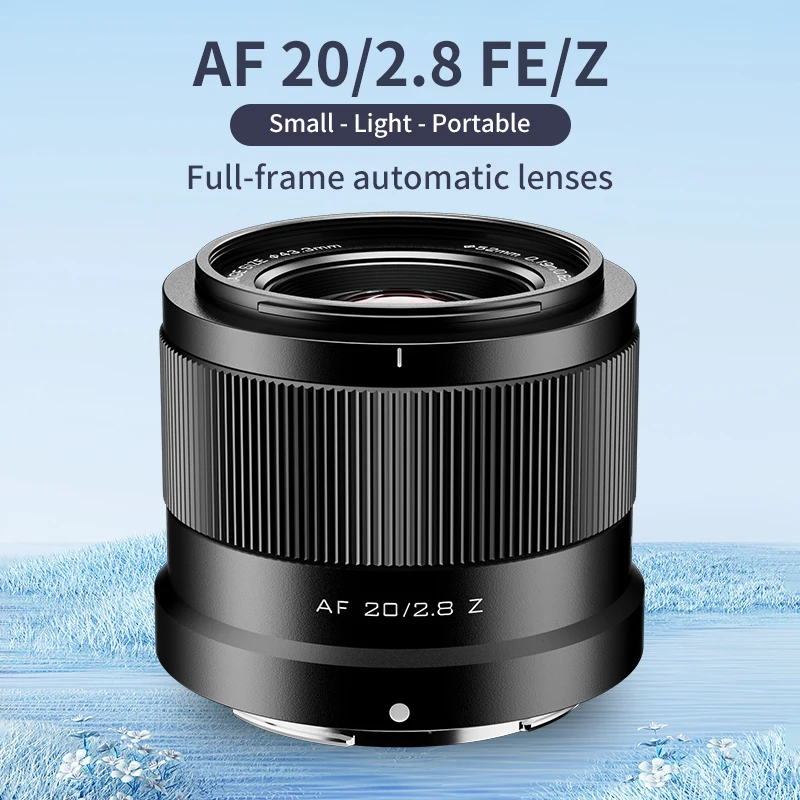 Viltrox 20Mm F2.8 E/Z Obiettivo Grandangolare Con Messa A Fuoco Automatica Per Fotocamera Mirrorless Sony Nikon